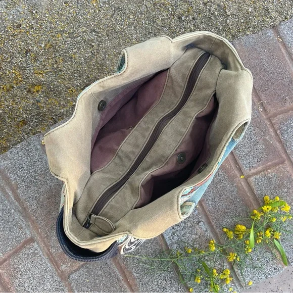 Paisley Multicolor Tote Boho Bag POCKETS POCKETS POCKETS Diaper Bag??? - Picture 7 of 14